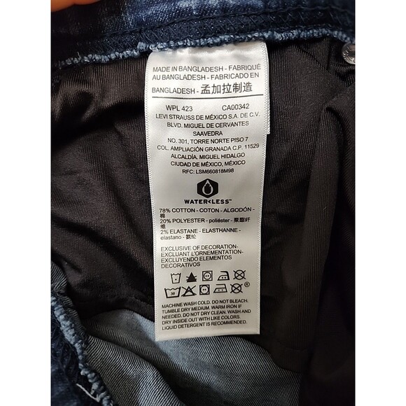 Signature Levis Total Shaping Pull-On Skinny Jeans Womens 4 Short Blue NWOT - Picture 8 of 10